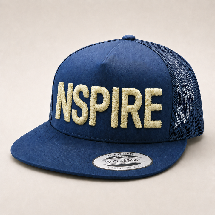 Admiral – Chunky Rope 3D Puff Cap Style 4 · Machine Precision Embroidered Rope Letters | Hand Finished in Dubai | EmbroMania