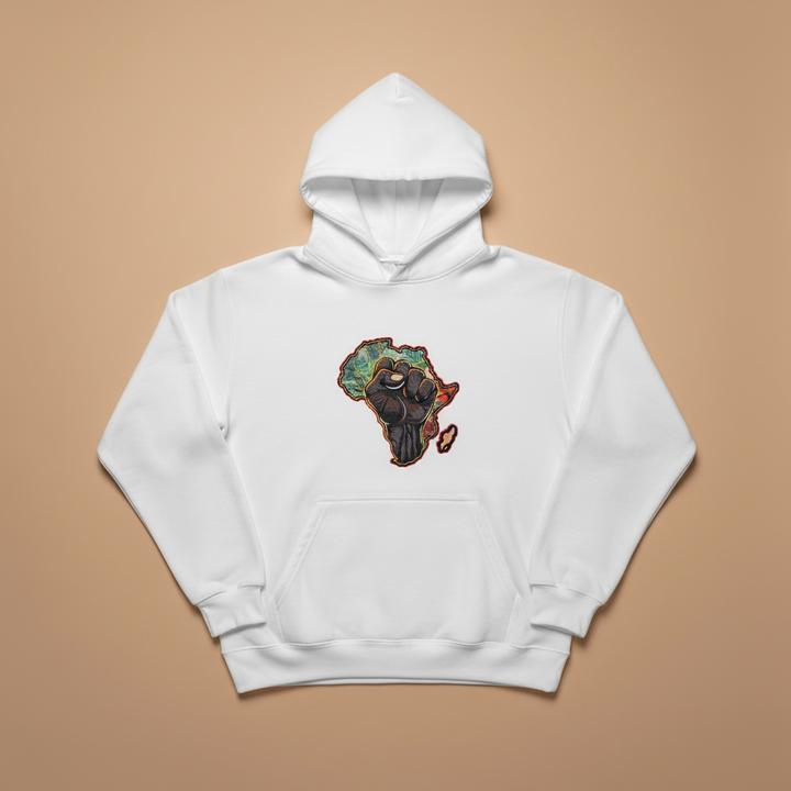 African Pride Machine Embroidered Hoodie – Hand Finished in Dubai | EmbroMania
