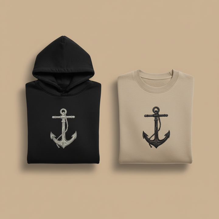 Anchor Collection — Premium Embroidered Hoodies &amp; Sweatshirts | Original EmbroMania Design