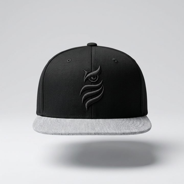 Axiom Knot Machine Embroidered 3D Puff Flexfit Cap – Hand Finished in Dubai | EmbroMania