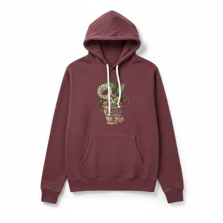 Basket of Apples Machine Embroidered Sweatshirt – Hand Finished in Dubai | EmbroMania