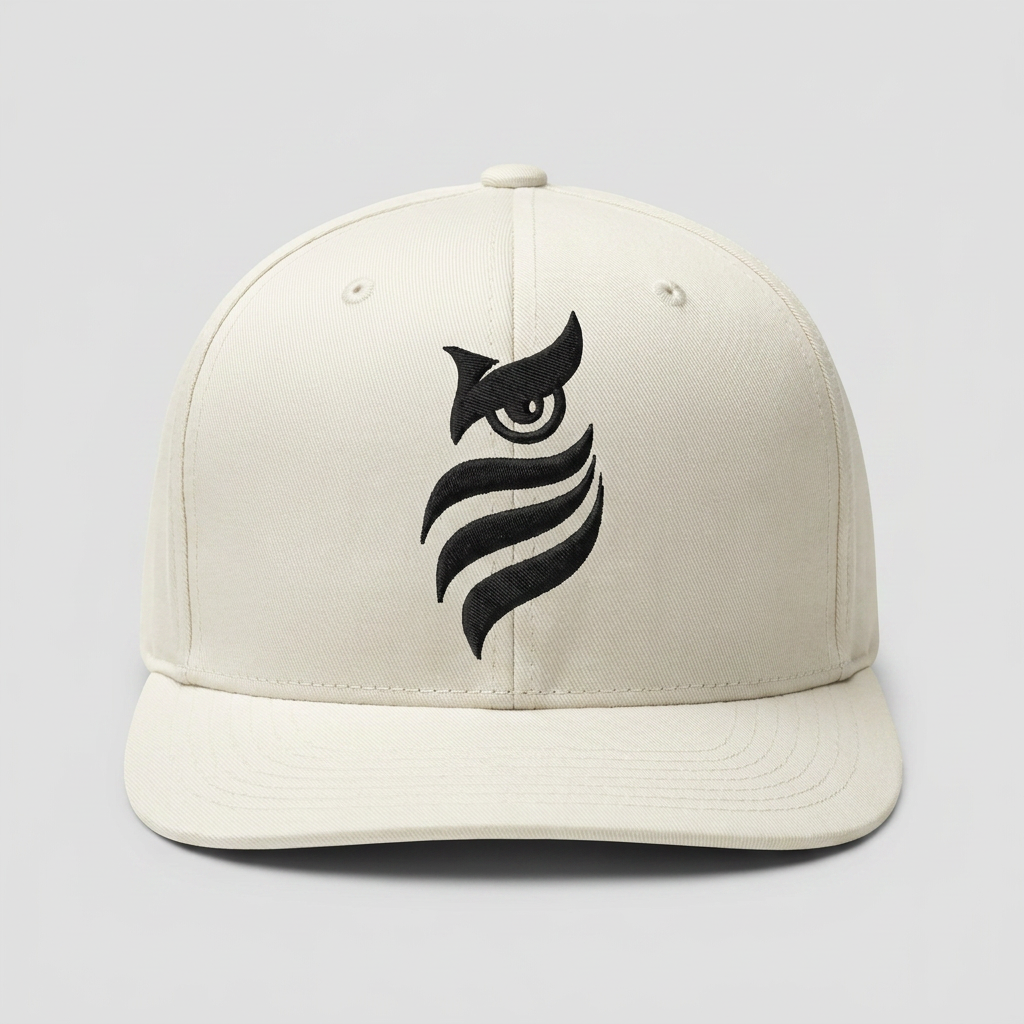 Axiom Knot Machine Embroidered 3D Puff Flexfit Cap – Hand Finished in Dubai | EmbroMania