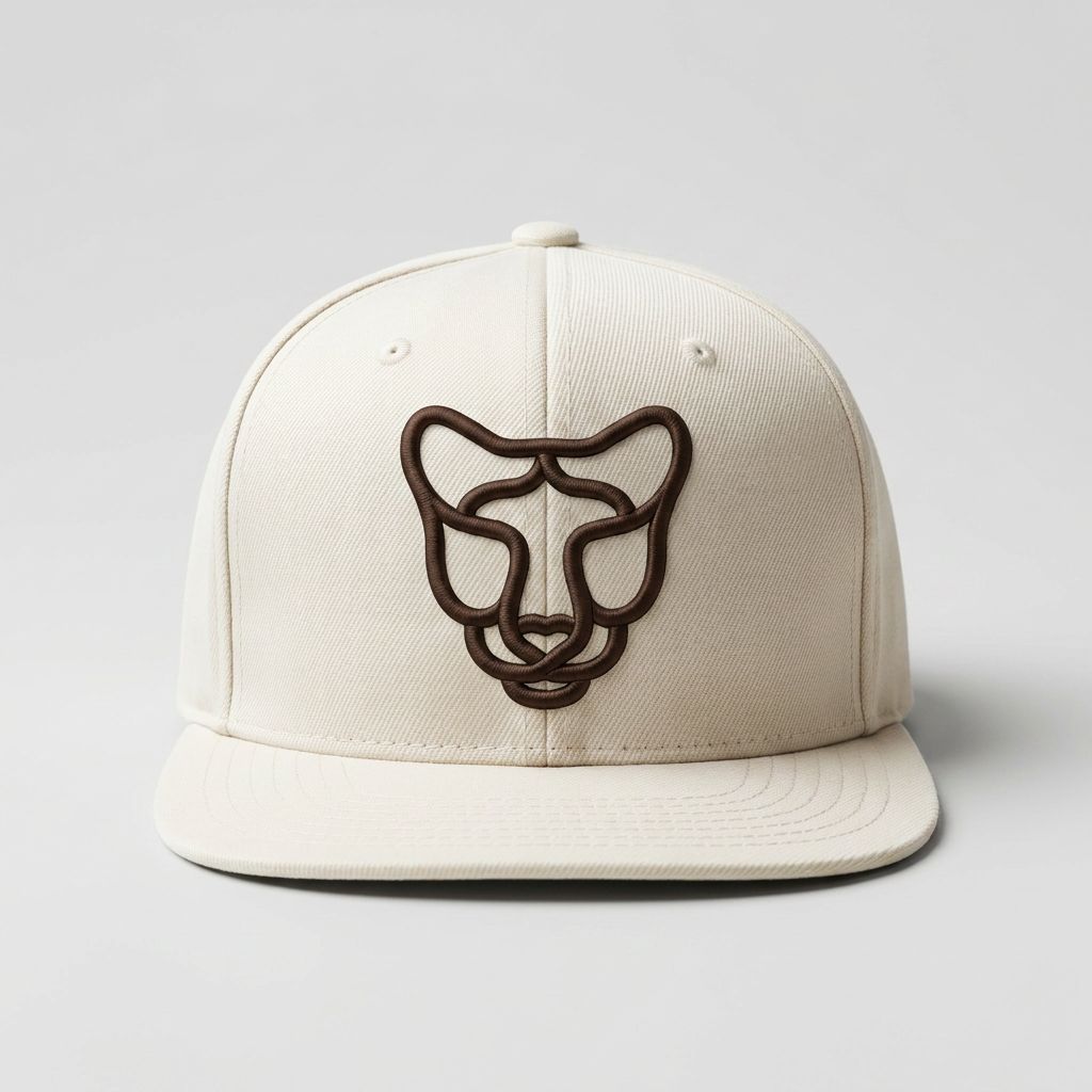 Axiom Knot Machine Embroidered 3D Puff Flexfit Cap – Hand Finished in Dubai | EmbroMania