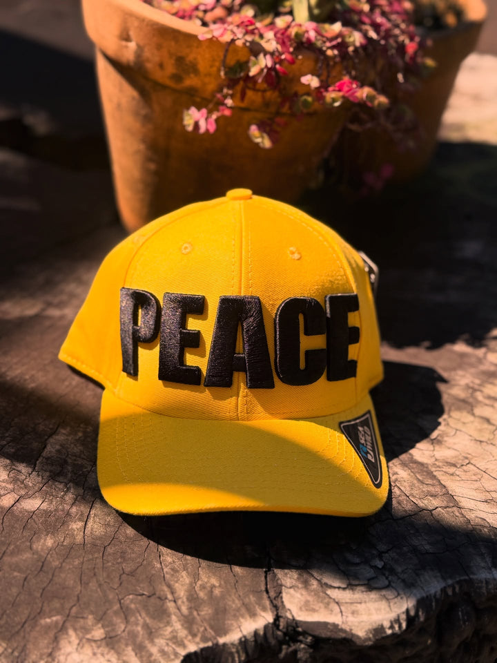 Yellow cap with &