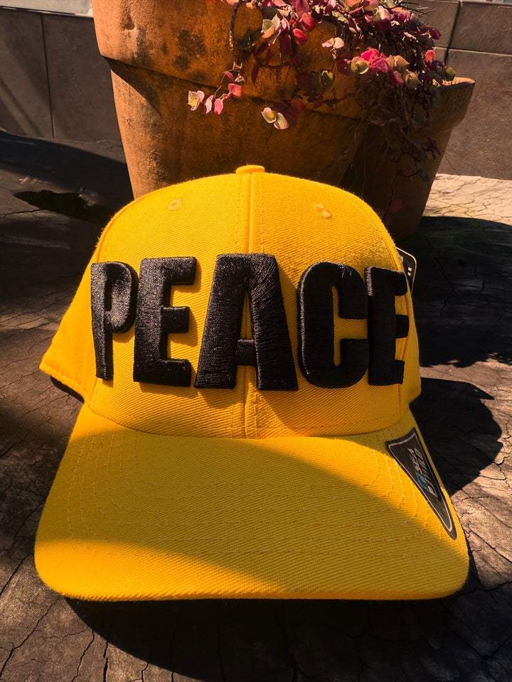 Yellow cap with &