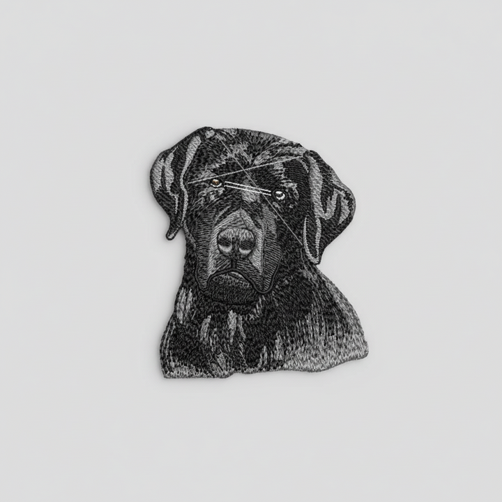 Black Labrador of a dog&