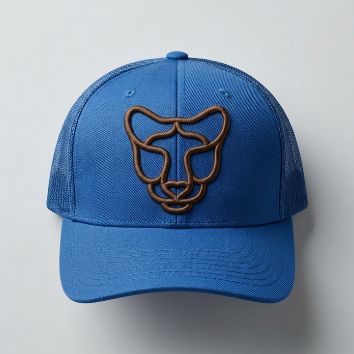 Solar Coil Machine Embroidered 3D Puff Flexfit Cap – Hand Finished in Dubai | EmbroMania
