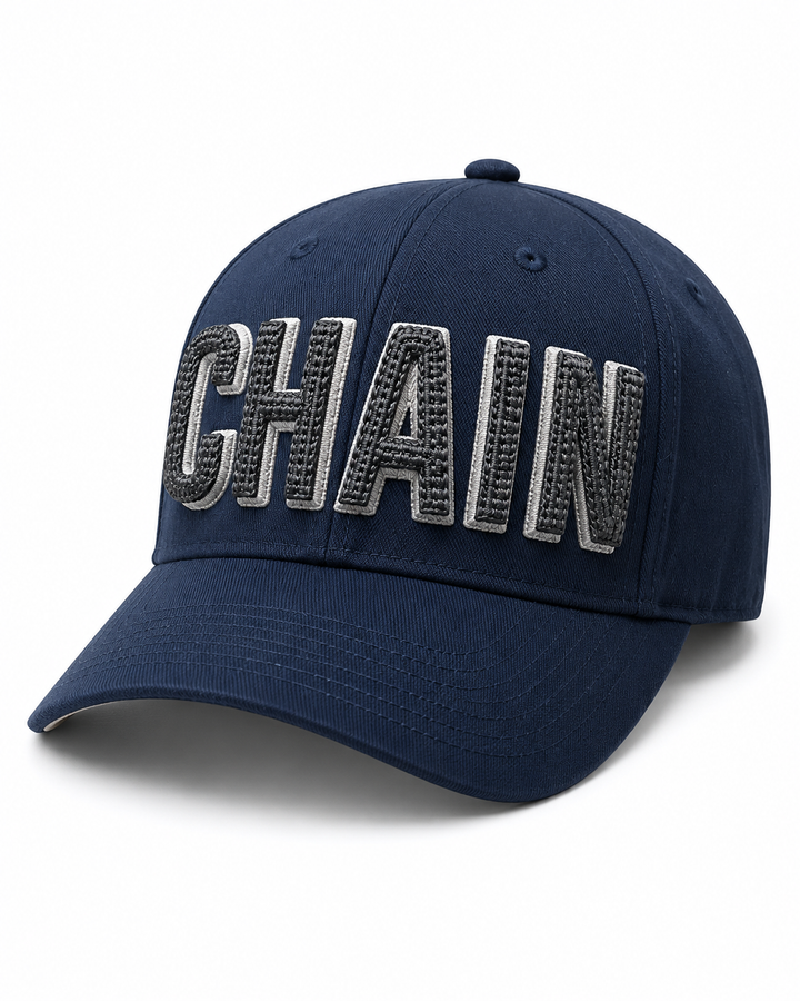 ChainPop 3D Puff — Custom Cap Font | EmbroMania