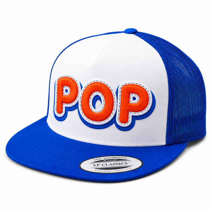 DoubleLayer Pop — Custom Appliqué Cap Font | EmbroMania