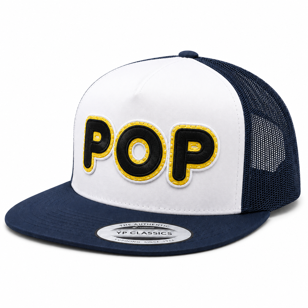 DoubleLayer Pop — Custom Appliqué Cap Font | EmbroMania