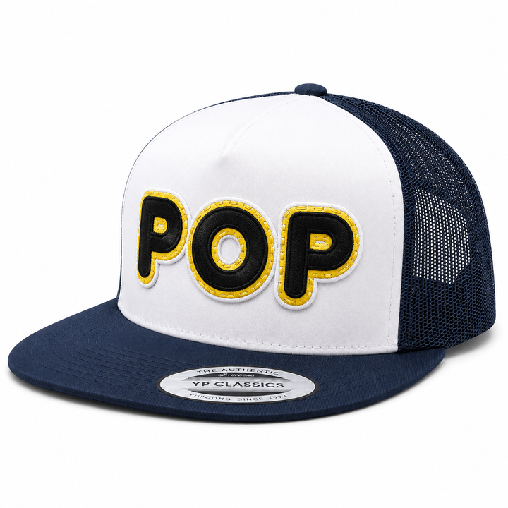 DoubleLayer Pop — Custom Appliqué Cap Font | EmbroMania