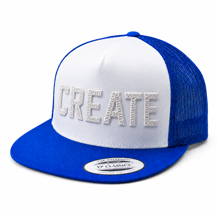 CenterCross Stitch 3D Puff — Custom Cap Font | EmbroMania