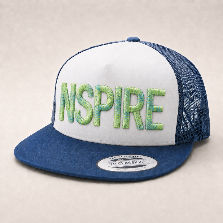 Chunky Rope 3D Puff Custom Cap — Colourway 5, Personalised Cap Font Hand Finished in UAE | EmbroMania