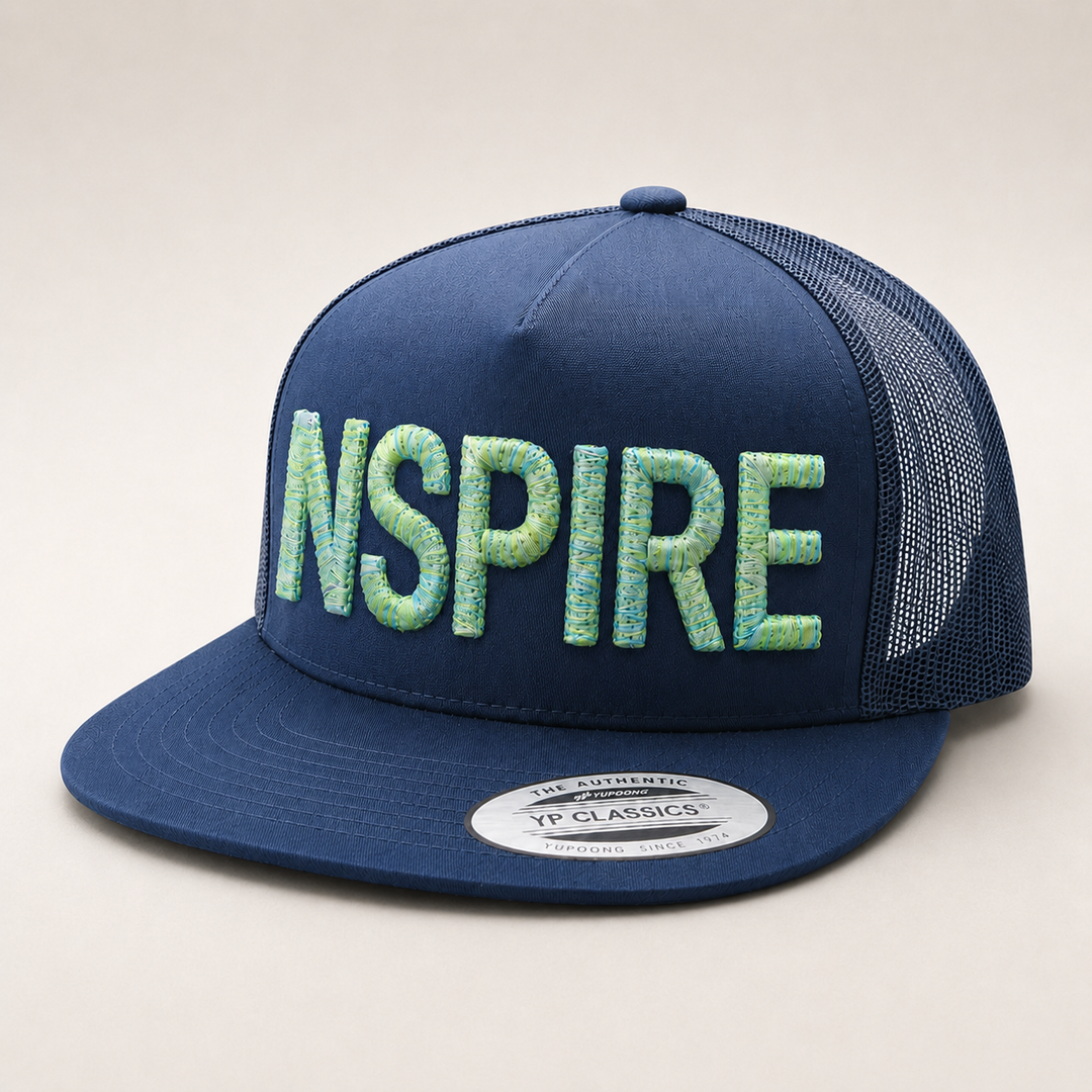 Chunky Rope 3D Puff Cap — Personalised Braided Rope Typography, Made to Order Dubai | EmbroMania