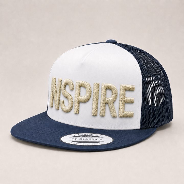 Chunky Rope 3D Puff Custom Cap — Rope Font Close-Up Detail, UAE Made | EmbroMania
