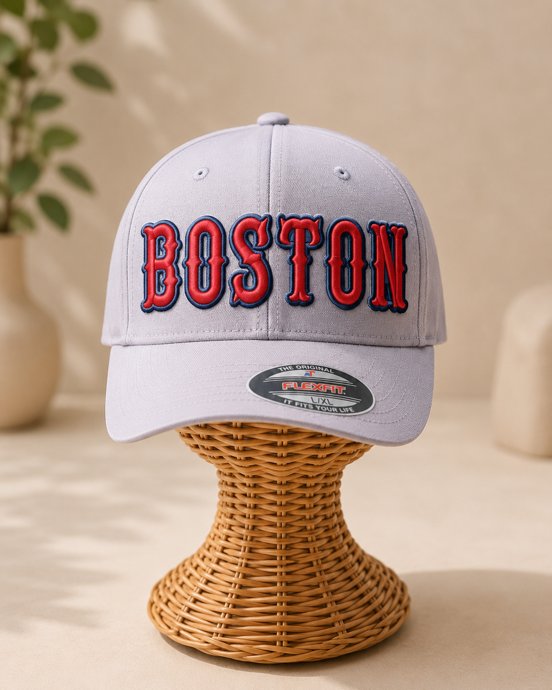 Boston 3D Puff — Custom Cap Font | EmbroMania