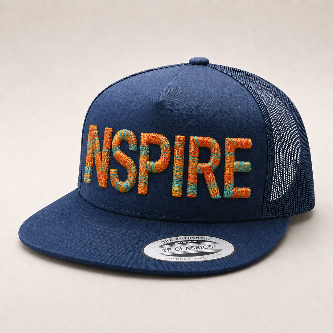 Chunky Rope 3D Puff – Full Alphabet Preview in Twisted Rope Typography | Machine Embroidered in Dubai | EmbroMania