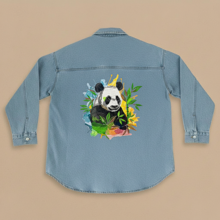 Denim Canvas — Premium Denim Shirt | Back-Embroidered Canvas | Canvas Rebels by EmbroMania