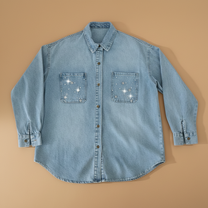 Denim Canvas — Premium Denim Shirt | Back-Embroidered Canvas | Canvas Rebels by EmbroMania
