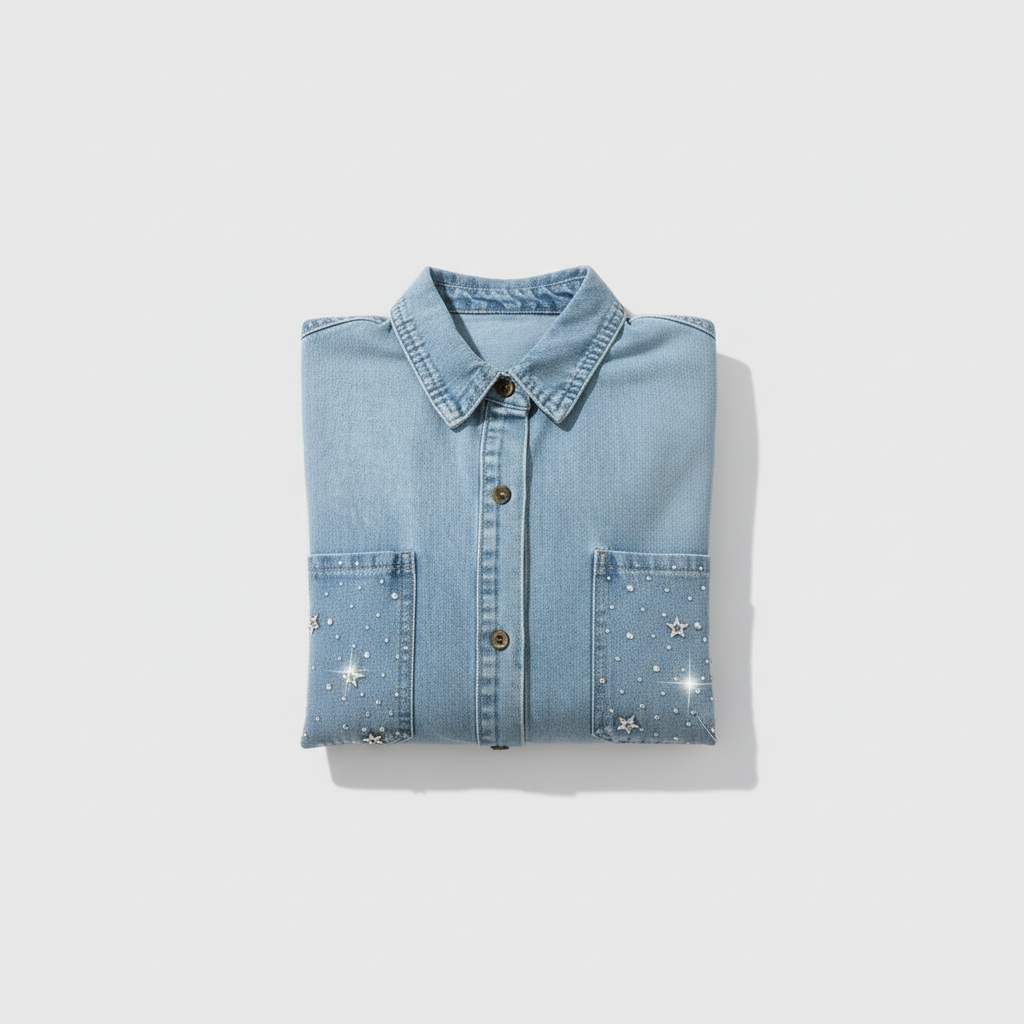 Denim Canvas — Premium Denim Shirt | Back-Embroidered Canvas | Canvas Rebels by EmbroMania