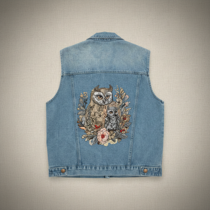 Denim Rebel — Premium Denim Vest | Back-Embroidered Canvas | Canvas Rebels by EmbroMania