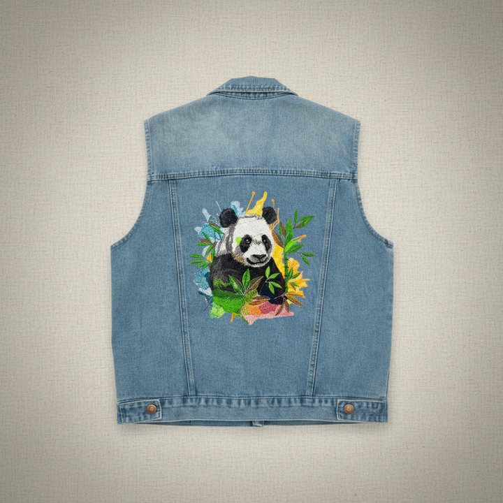 Denim Rebel — Premium Denim Vest | Back-Embroidered Canvas | Canvas Rebels by EmbroMania