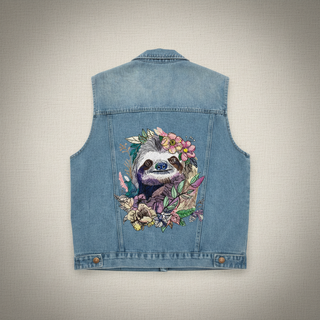 Denim Rebel — Premium Denim Vest | Back-Embroidered Canvas | Canvas Rebels by EmbroMania