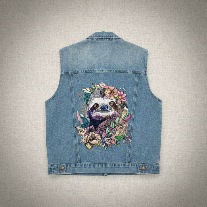 Denim Rebel — Premium Denim Vest | Back-Embroidered Canvas | Canvas Rebels by EmbroMania