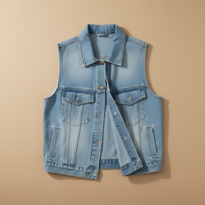 Denim Rebel — Premium Denim Vest | Back-Embroidered Canvas | Canvas Rebels by EmbroMania