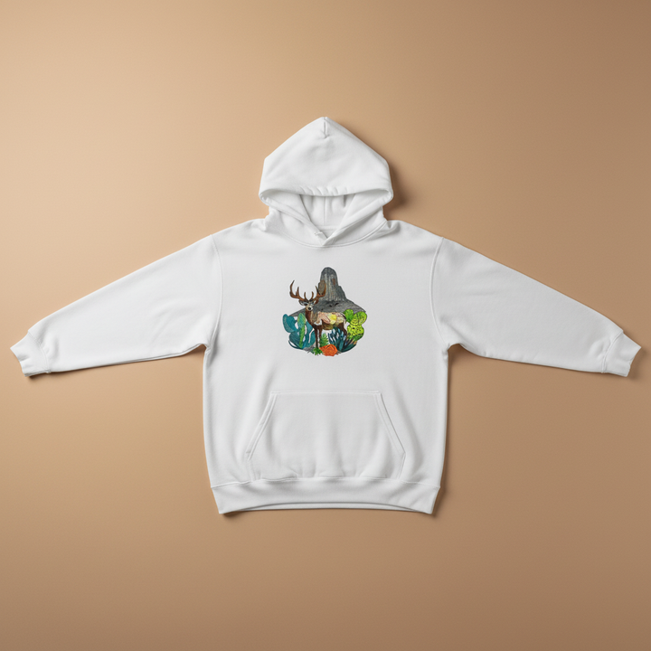 Desert Deer — Embroidered Hoodie | EmbroMania