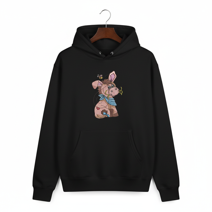Donkey &amp; Bee — Premium Embroidered Collection | Hoodie • Sweatshirt • Jute Tote | Original EmbroMania Design
