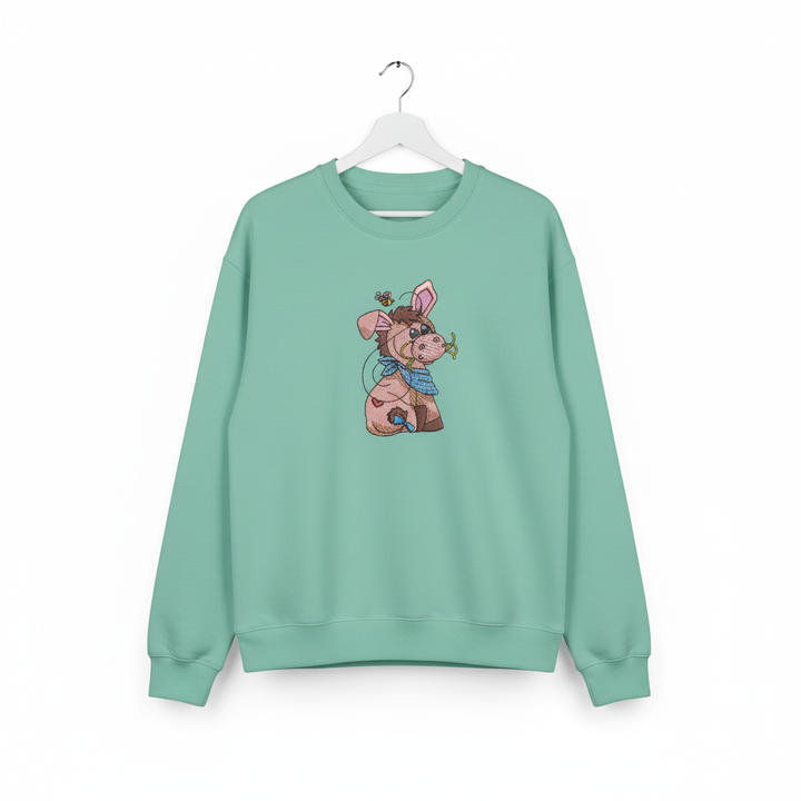 Donkey &amp; Bee — Premium Embroidered Collection | Hoodie • Sweatshirt • Jute Tote | Original EmbroMania Design