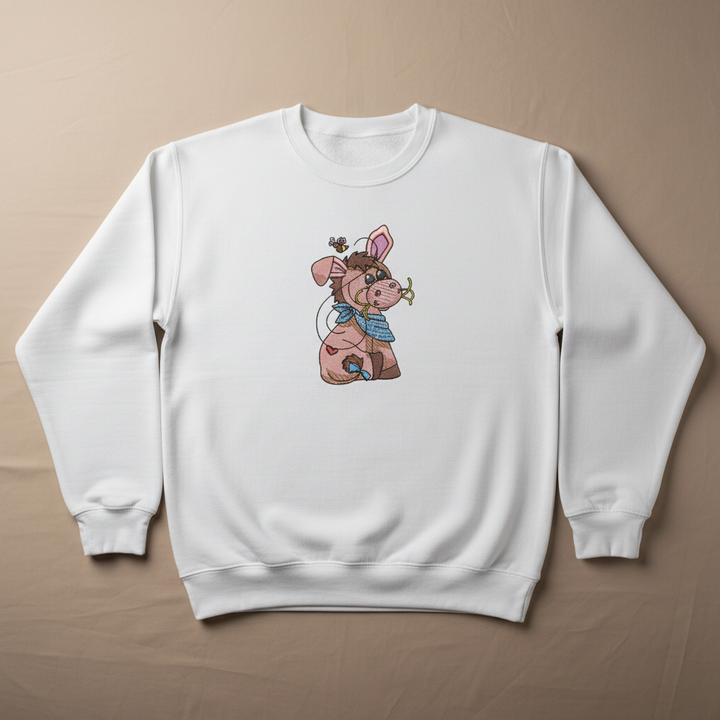 Donkey &amp; Bee — Premium Embroidered Collection | Hoodie • Sweatshirt • Jute Tote | Original EmbroMania Design