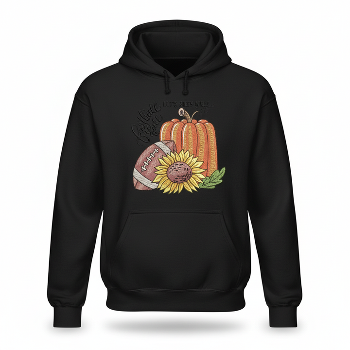 Football &amp; Fall Party Machine Embroidered Sweatshirt – Hand Finished in Dubai | EmbroMania