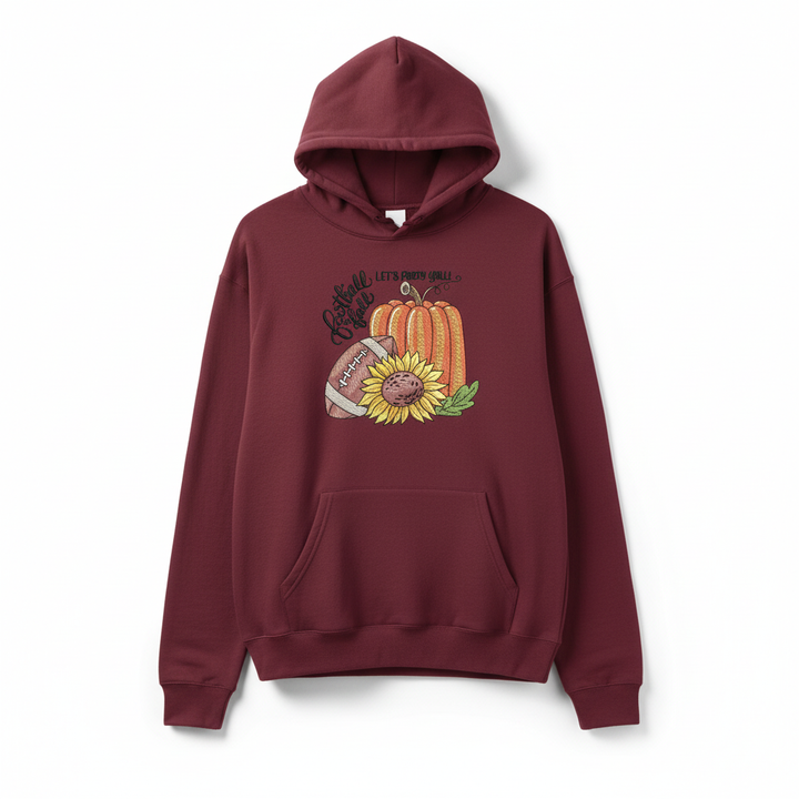 Football &amp; Fall Party Machine Embroidered Sweatshirt – Hand Finished in Dubai | EmbroMania