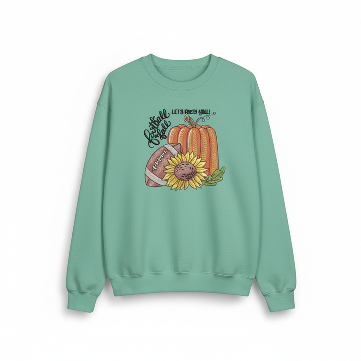 Football &amp; Fall Party Machine Embroidered Sweatshirt – Hand Finished in Dubai | EmbroMania