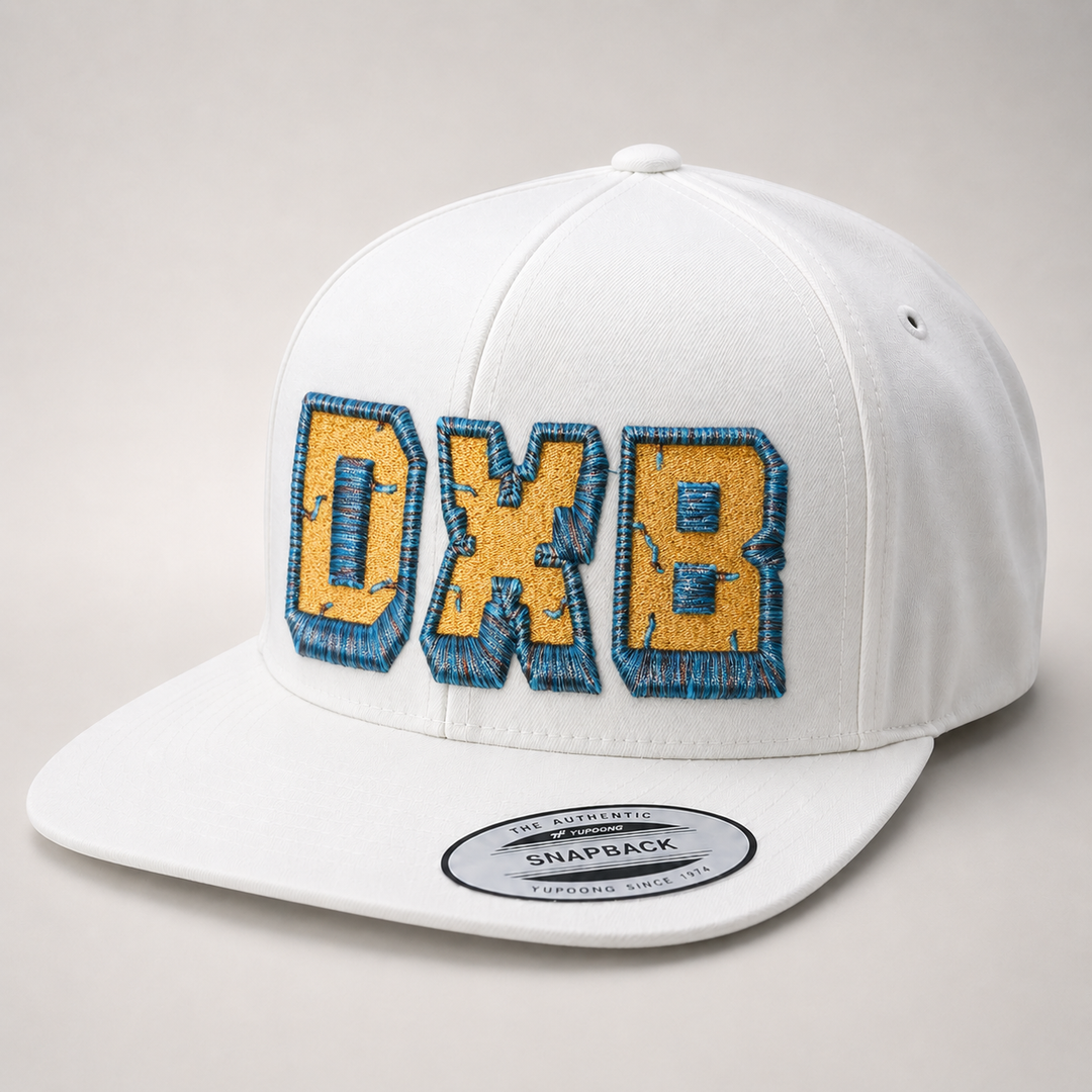 White cap with &