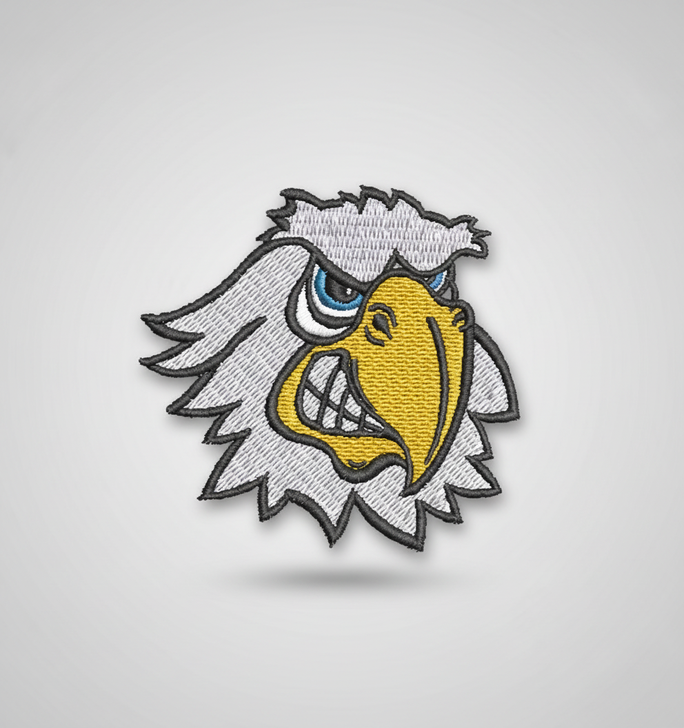 Hawk Mascot Embroidered Patch – EmbroMania