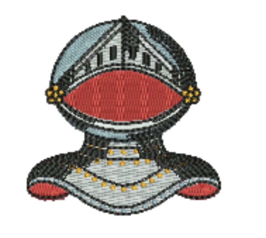 Warrior Helmets Patch — Viking &amp; Knight Embroidered Designs