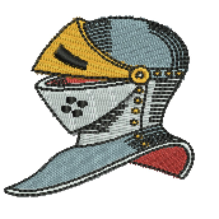 Warrior Helmets Patch — Viking &amp; Knight Embroidered Designs