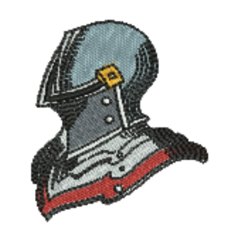 Warrior Helmets Patch — Viking &amp; Knight Embroidered Designs