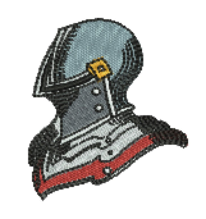 Warrior Helmets Patch — Viking &amp; Knight Embroidered Designs
