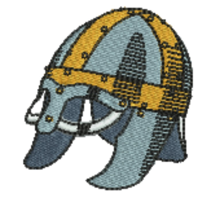 Warrior Helmets Patch — Viking &amp; Knight Embroidered Designs