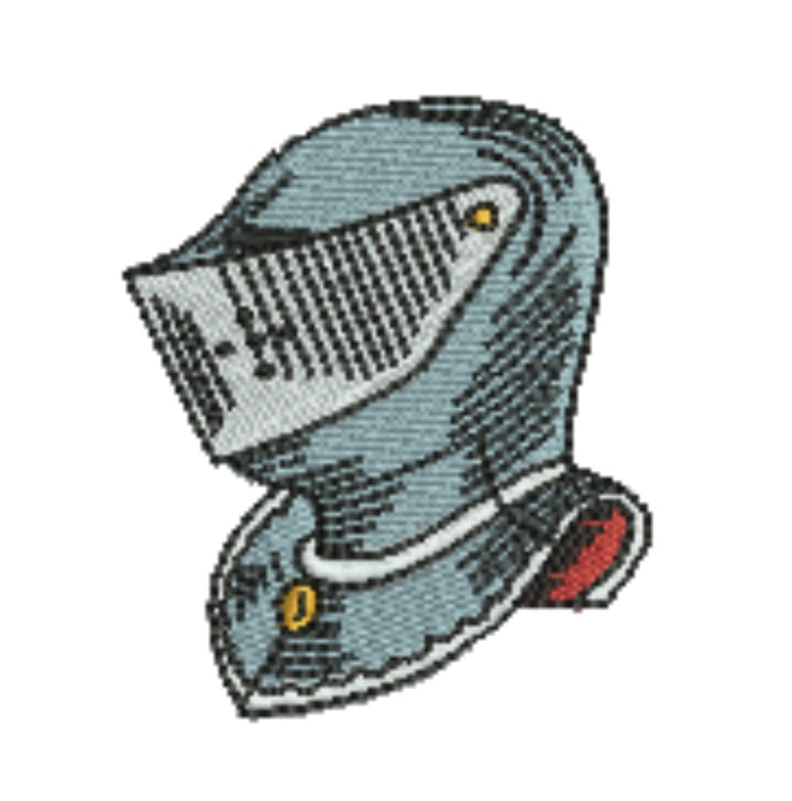 Warrior Helmets Patch — Viking &amp; Knight Embroidered Designs