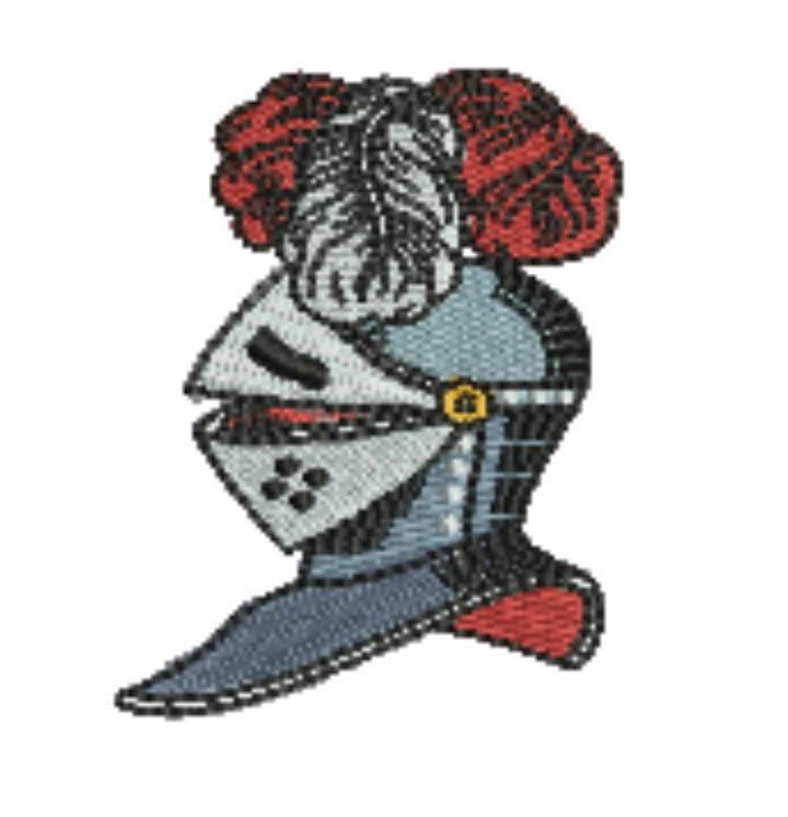 Warrior Helmets Patch — Viking &amp; Knight Embroidered Designs