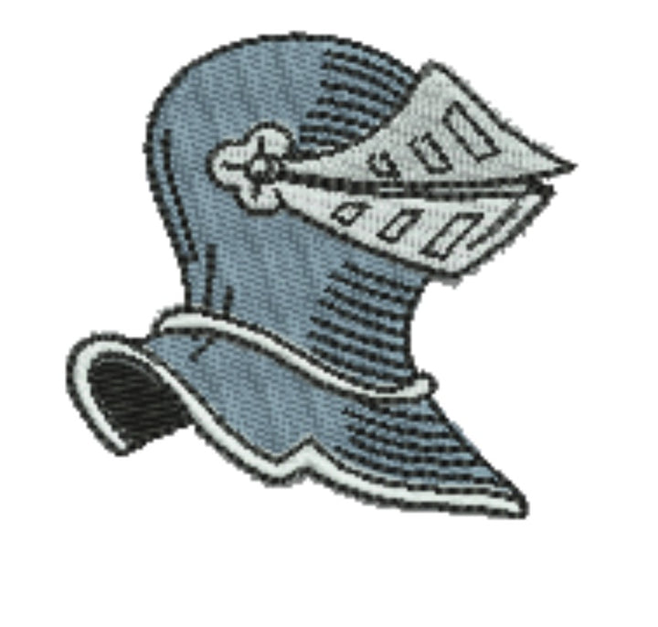 Warrior Helmets Patch — Viking &amp; Knight Embroidered Designs