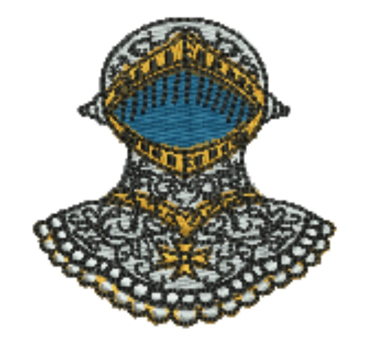 Warrior Helmets Patch — Viking &amp; Knight Embroidered Designs