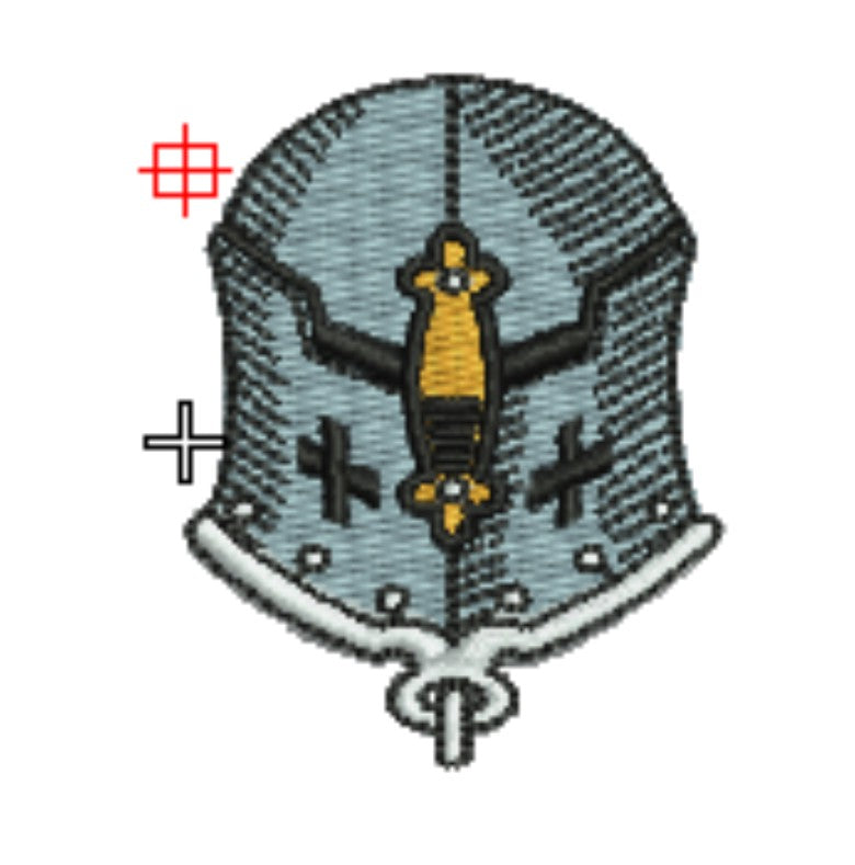 Warrior Helmets Patch — Viking &amp; Knight Embroidered Designs