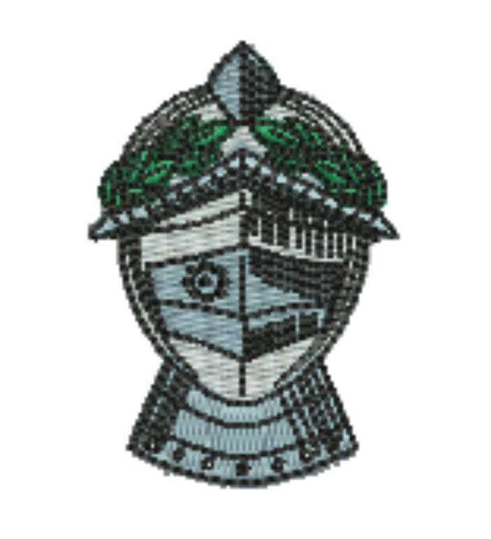 Warrior Helmets Patch — Viking &amp; Knight Embroidered Designs