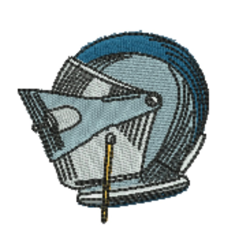Warrior Helmets Patch — Viking &amp; Knight Embroidered Designs